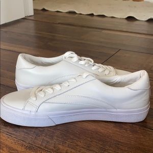 Madewell sidewalk low top in leather